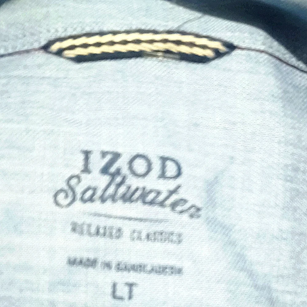 IZOD Plaid Check Button down Short Sleeve Dress Shirt NWT - Picture 7 of 8